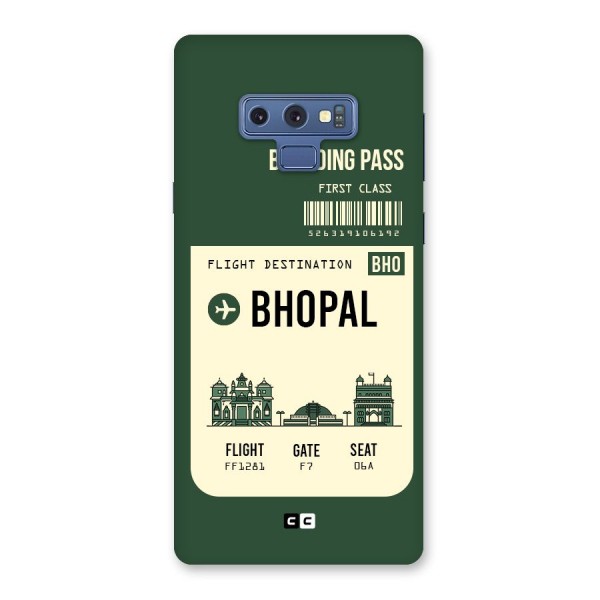 Bhopal Boarding Pass Back Case for Galaxy Note 9