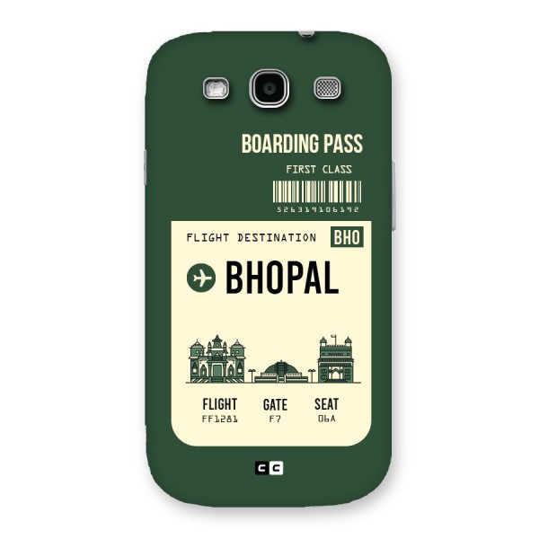 Bhopal Boarding Pass Back Case for Galaxy S3