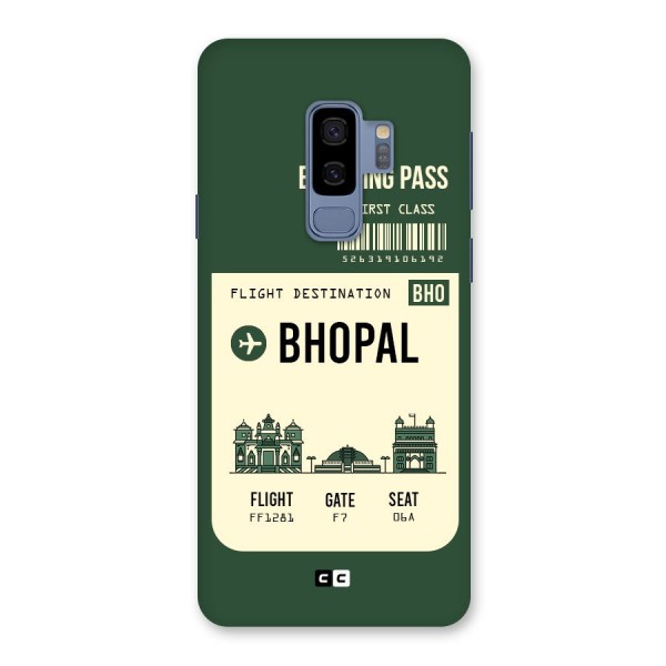 Bhopal Boarding Pass Back Case for Galaxy S9 Plus