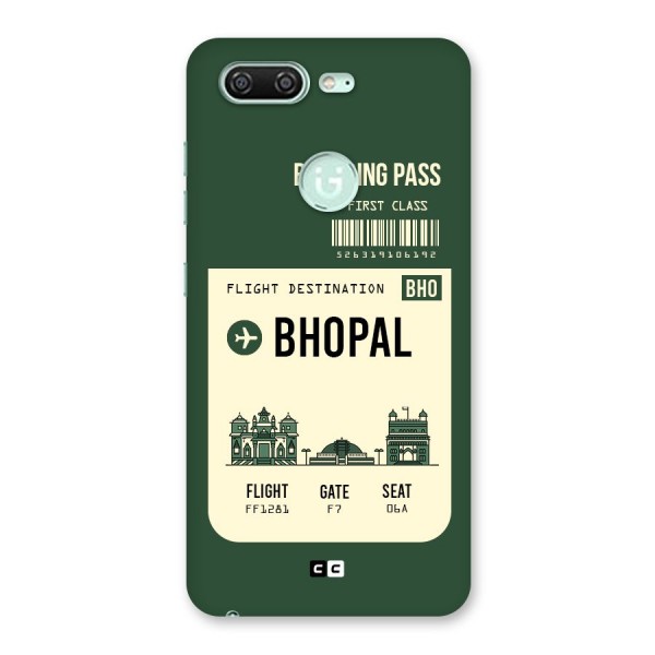 Bhopal Boarding Pass Back Case for Gionee S10