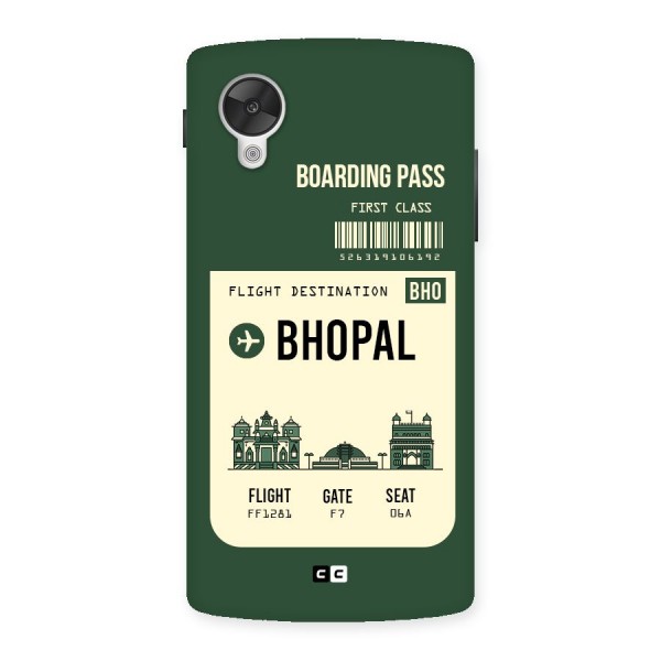 Bhopal Boarding Pass Back Case for Google Nexsus 5