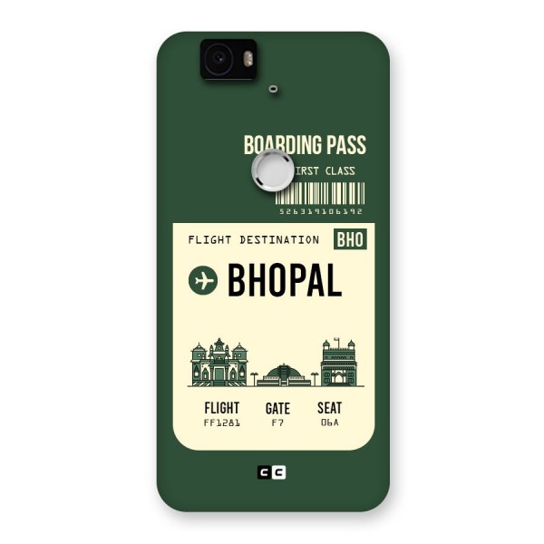 Bhopal Boarding Pass Back Case for Google Nexus-6P