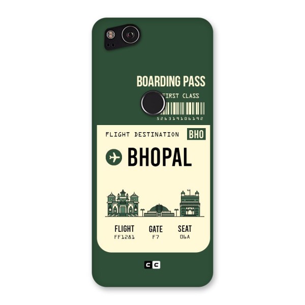 Bhopal Boarding Pass Back Case for Google Pixel 2