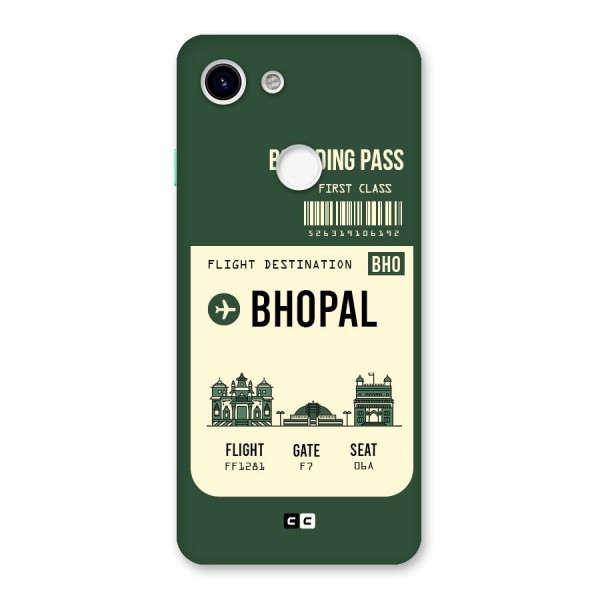 Bhopal Boarding Pass Back Case for Google Pixel 3