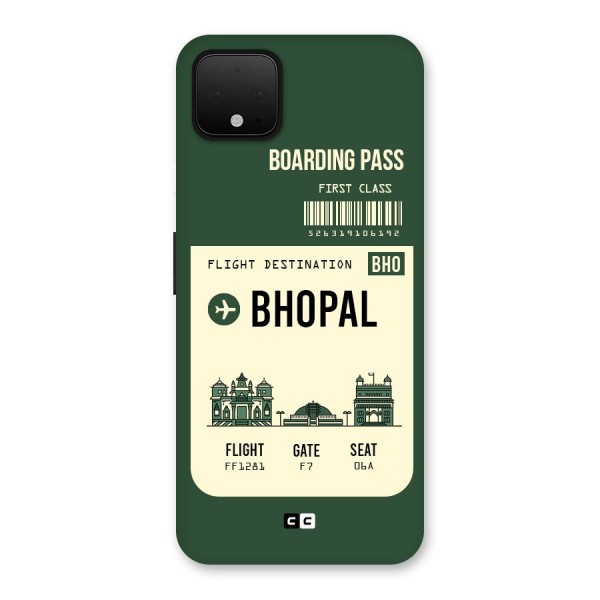 Bhopal Boarding Pass Back Case for Google Pixel 4 XL