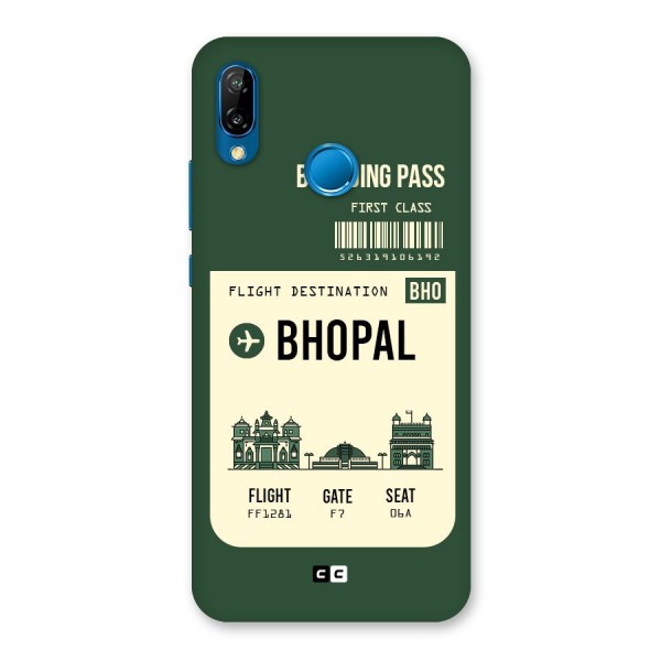 Bhopal Boarding Pass Back Case for Huawei P20 Lite
