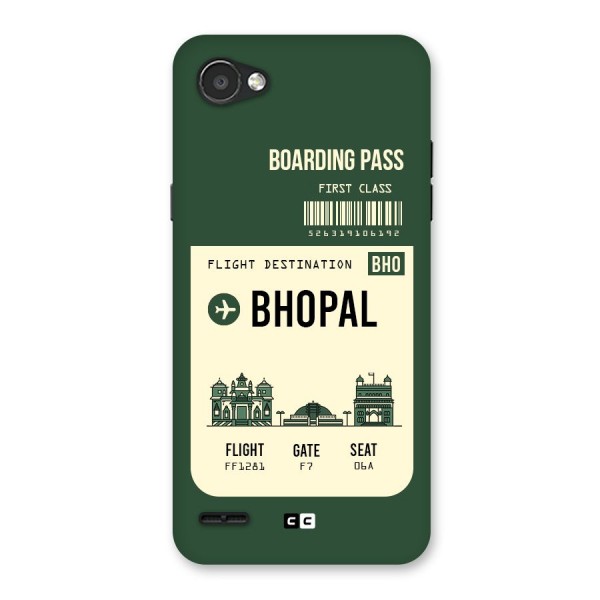 Bhopal Boarding Pass Back Case for LG Q6