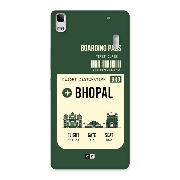 Bhopal Boarding Pass Back Case for Lenovo K3 Note