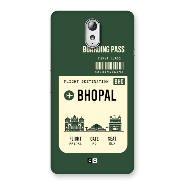 Bhopal Boarding Pass Back Case for Lenovo Vibe P1M