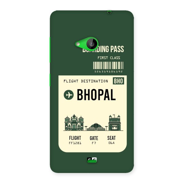 Bhopal Boarding Pass Back Case for Lumia 535