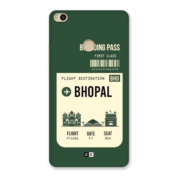 Bhopal Boarding Pass Back Case for Mi Max 2