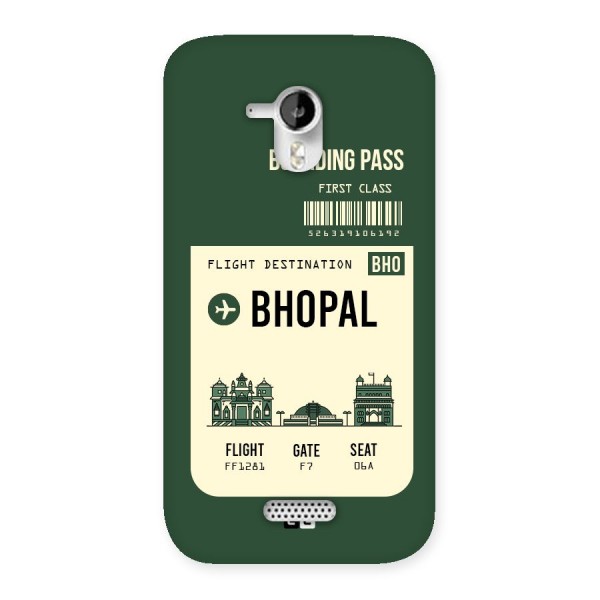 Bhopal Boarding Pass Back Case for Micromax Canvas HD A116