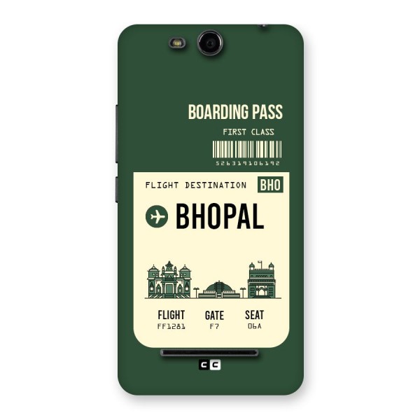 Bhopal Boarding Pass Back Case for Micromax Canvas Juice 3 Q392