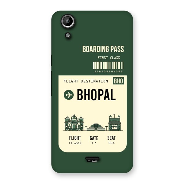 Bhopal Boarding Pass Back Case for Micromax Canvas Selfie Lens Q345