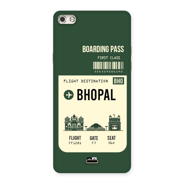 Bhopal Boarding Pass Back Case for Micromax Canvas Silver 5
