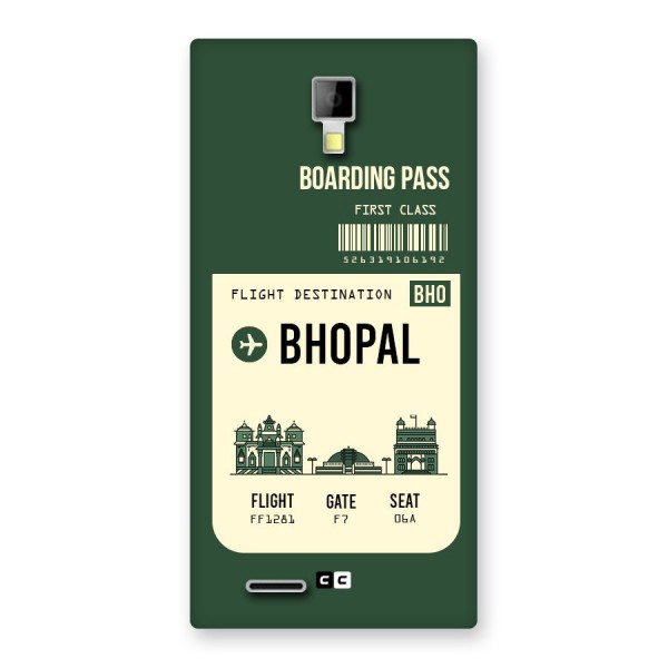 Bhopal Boarding Pass Back Case for Micromax Canvas Xpress A99
