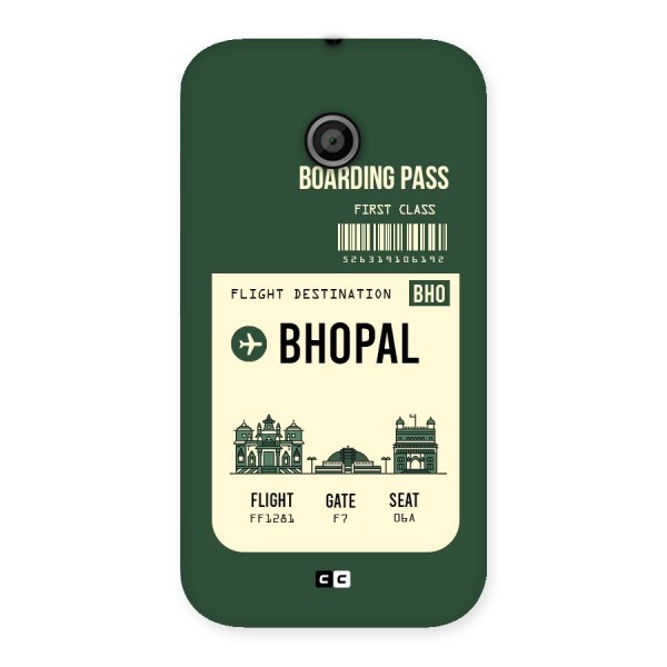 Bhopal Boarding Pass Back Case for Moto E