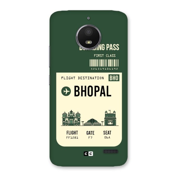 Bhopal Boarding Pass Back Case for Moto E4
