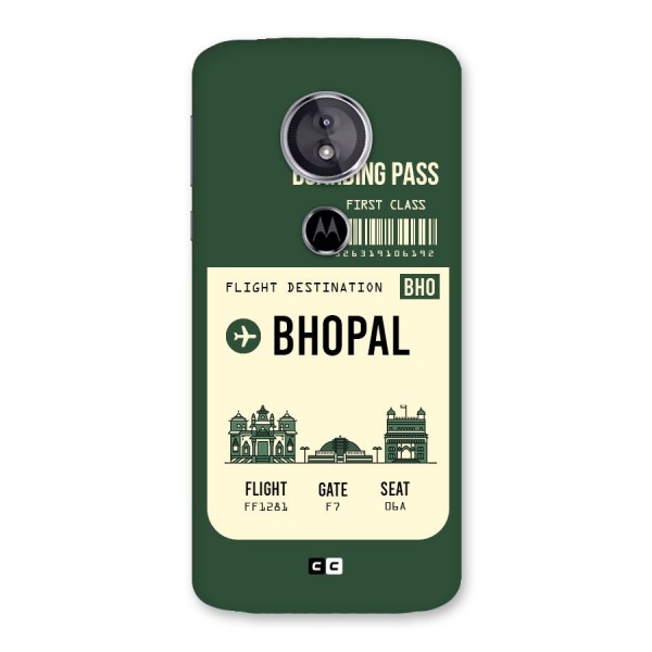 Bhopal Boarding Pass Back Case for Moto E5