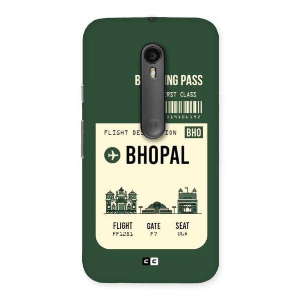 Bhopal Boarding Pass Back Case for Moto G3