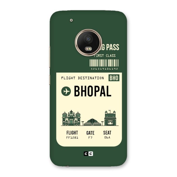 Bhopal Boarding Pass Back Case for Moto G5 Plus