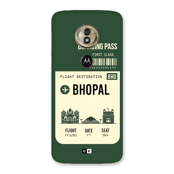 Bhopal Boarding Pass Back Case for Moto G6 Play