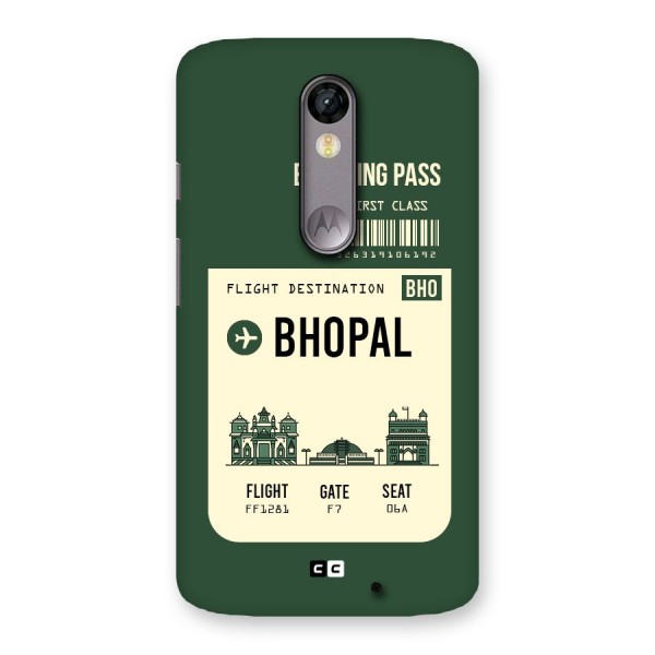 Bhopal Boarding Pass Back Case for Moto X Force