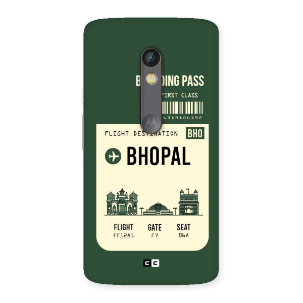 Bhopal Boarding Pass Back Case for Moto X Play