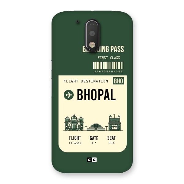 Bhopal Boarding Pass Back Case for Motorola Moto G4