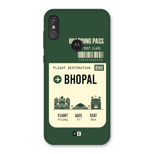 Bhopal Boarding Pass Back Case for Motorola One Power