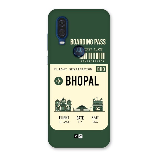 Bhopal Boarding Pass Back Case for Motorola One Vision