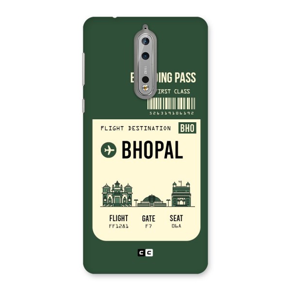 Bhopal Boarding Pass Back Case for Nokia 8