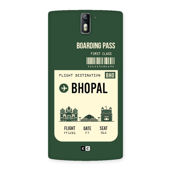 Bhopal Boarding Pass Back Case for One Plus One