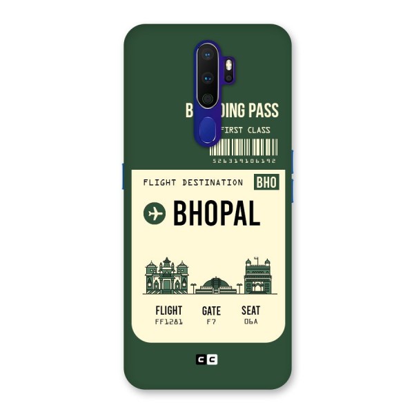 Bhopal Boarding Pass Back Case for Oppo A9 (2020)