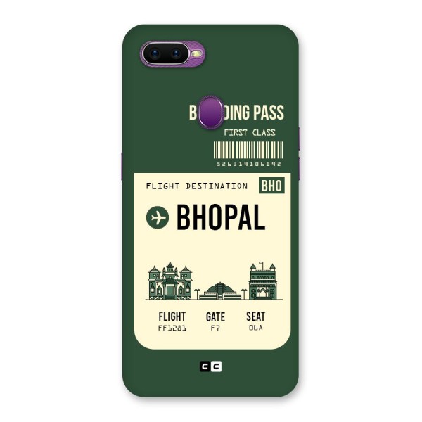 Bhopal Boarding Pass Back Case for Oppo F9