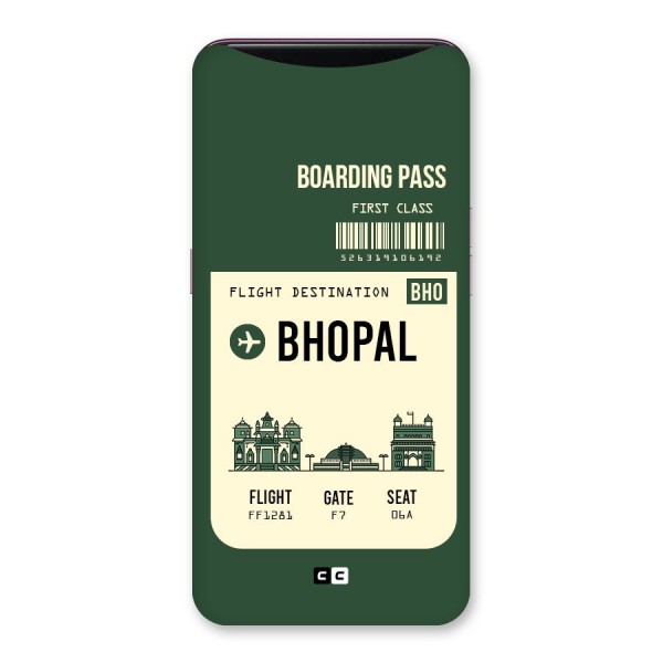 Bhopal Boarding Pass Back Case for Oppo Find X