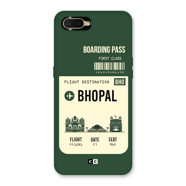 Bhopal Boarding Pass Back Case for Oppo K1