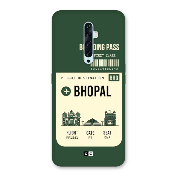 Bhopal Boarding Pass Back Case for Oppo Reno2 Z