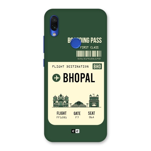 Bhopal Boarding Pass Back Case for Redmi Note 7S