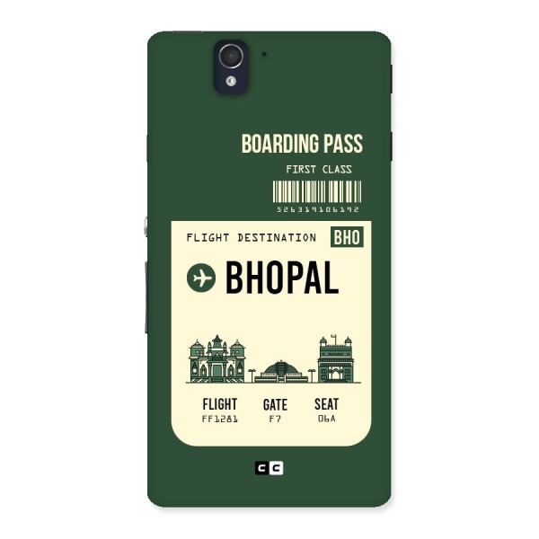 Bhopal Boarding Pass Back Case for Sony Xperia Z
