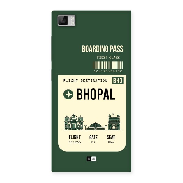 Bhopal Boarding Pass Back Case for Xiaomi Mi3