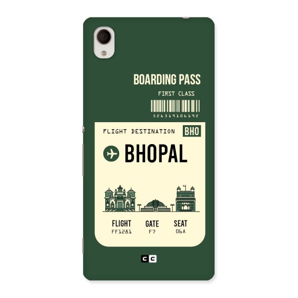 Bhopal Boarding Pass Back Case for Xperia M4 Aqua