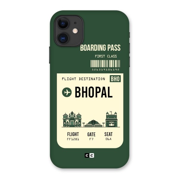 Bhopal Boarding Pass Back Case for iPhone 11