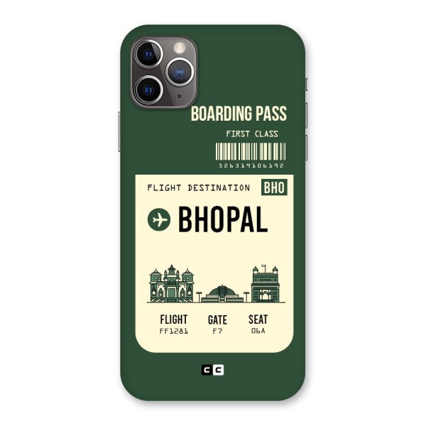 Bhopal Boarding Pass Back Case for iPhone 11 Pro Max