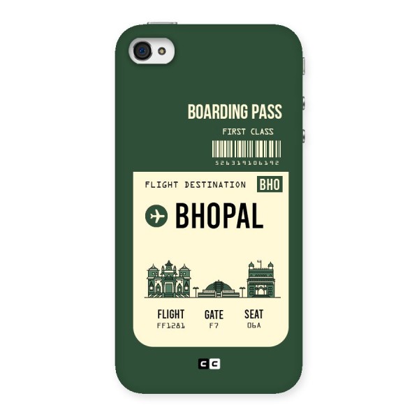 Bhopal Boarding Pass Back Case for iPhone 4 4s