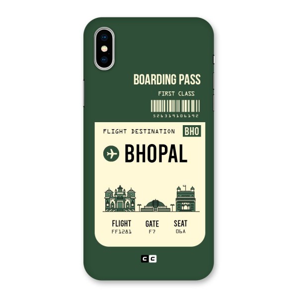 Bhopal Boarding Pass Back Case for iPhone X