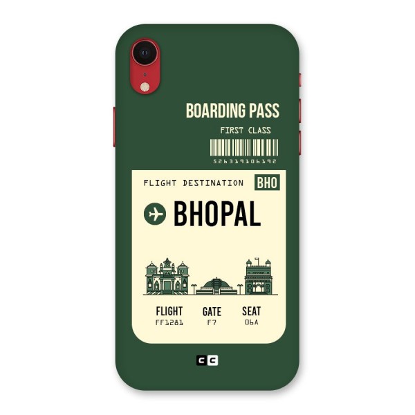 Bhopal Boarding Pass Back Case for iPhone XR