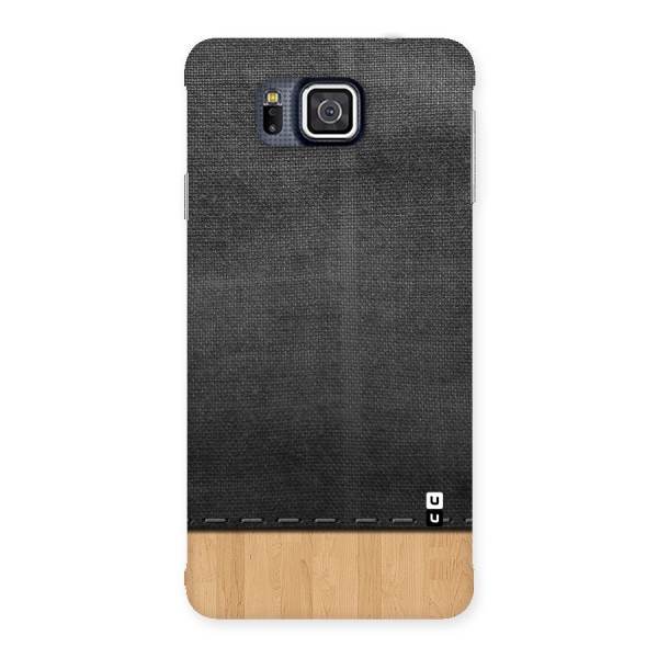 Bicolor Wood Texture Back Case for Galaxy Alpha