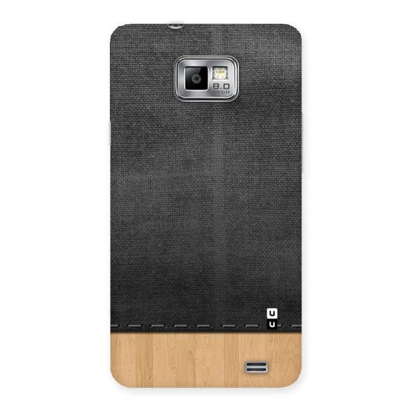 Bicolor Wood Texture Back Case for Galaxy S2