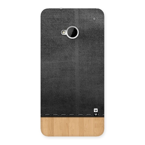 Bicolor Wood Texture Back Case for HTC One M7